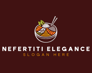 Bibimbap Fresh Meal logo design