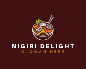 Bibimbap Fresh Meal logo design