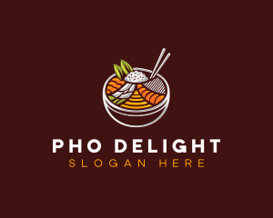 Bibimbap Fresh Meal logo design