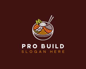 Bibimbap Fresh Meal logo design