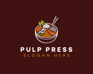 Bibimbap Fresh Meal logo design