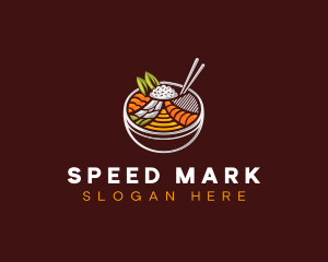 Bibimbap Fresh Meal logo design