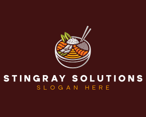 Bibimbap Fresh Meal logo design