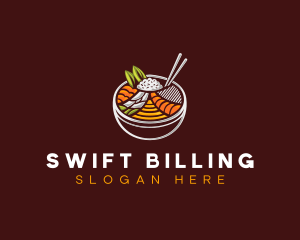 Bibimbap Fresh Meal logo design