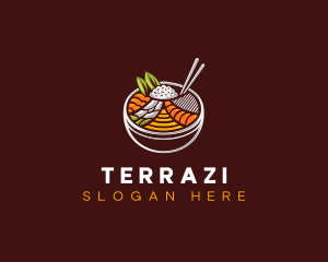 Bibimbap Fresh Meal logo design