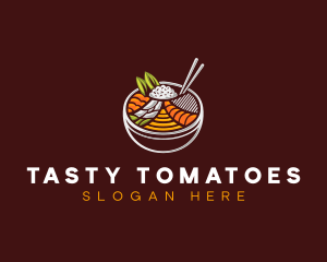 Bibimbap Fresh Meal logo design