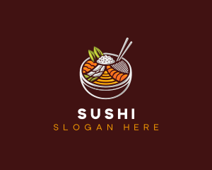 Bibimbap Fresh Meal logo design