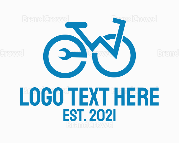 Blue Bike Repair Logo