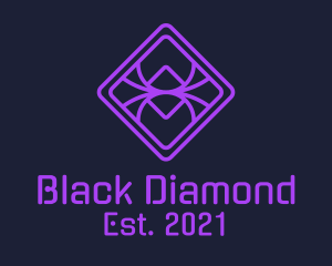 Diamond Purple Spider logo design