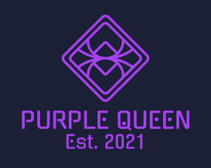 Diamond Purple Spider logo design