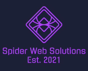 Diamond Purple Spider logo design