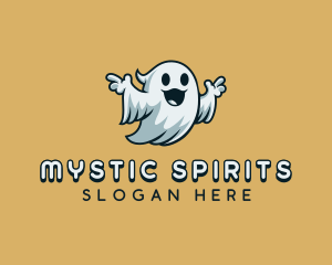 Paranormal - Horror Ghost Spirit logo design