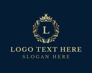 Letter - Golden Ornament Letter logo design