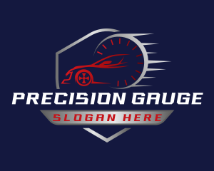 Gauge - Sports Car Racing logo design