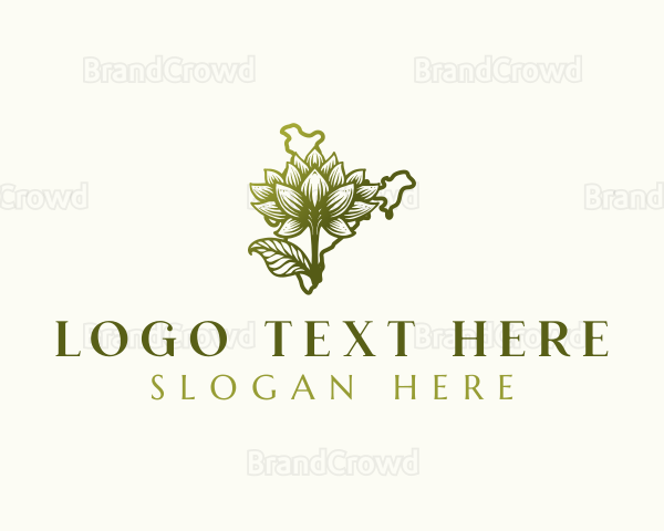 Indian Lotus Flower Logo