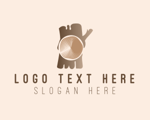 Log - Woodwork Log Nature logo design
