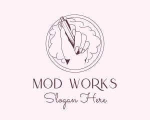 Mod - Pink Vape Smoke logo design