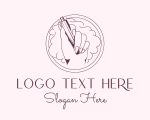 Cigar - Pink Vape Smoke logo design