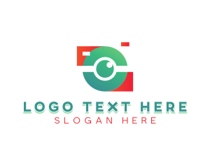 Instagram Vlogger - Camera Lens Photography logo design