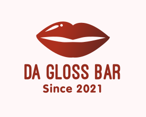 Lip Gloss Makeup logo design