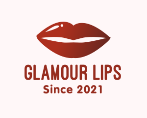 Lip Gloss Makeup logo design