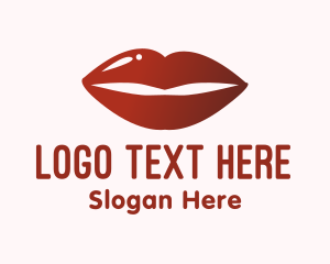 Lip Gloss Makeup Logo