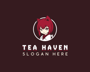 Female Anime Character Logo