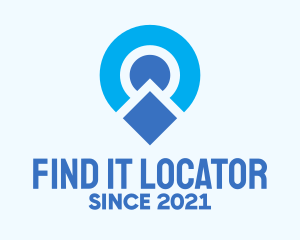 Locator - Blue Location Pin logo design