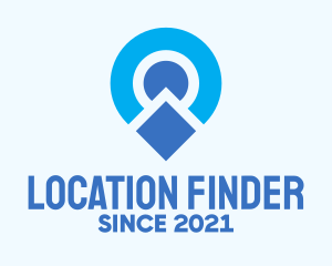 Geolocation - Blue Location Pin logo design