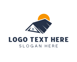 House - Roofing House Real Estate logo design