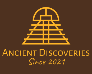 Archaeologist - Ethnic Mayan Temple logo design