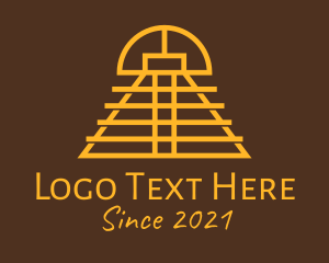 Mayan - Ethnic Mayan Temple logo design