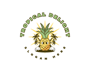 Pineapple - Tropical Pineapple Fruit logo design