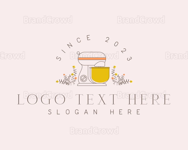 Floral Pastry Baking Logo