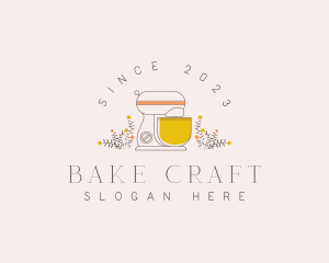 Floral Pastry Baking logo design