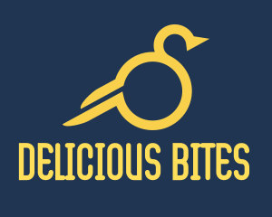 Monoline Yellow Bird Logo