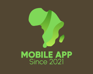 Green - Green African Continent logo design