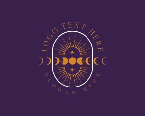 Sorcery - Mystical Psychic Moon logo design