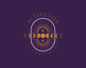Mystical Psychic Moon Logo