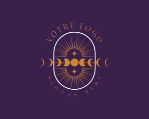 Mystical Psychic Moon Logo