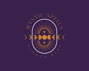 Sorcery - Mystical Psychic Moon logo design