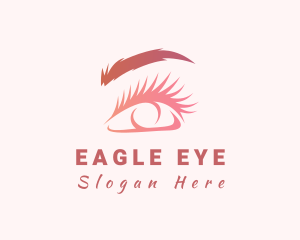 Beauty Woman Eye Perm logo design