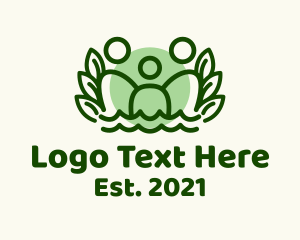 Social Service - Organic Family People logo design