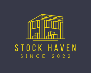 Stockroom - Yellow Storage Warehouse logo design