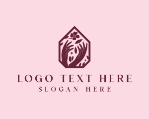 Massage - Floral Wedding Decorator logo design