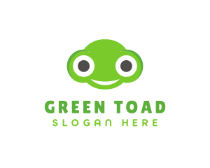 Toad - Frog Toad Smile logo design