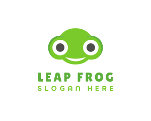 Frog - Frog Toad Smile logo design