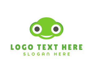 Frog - Frog Toad Smile logo design