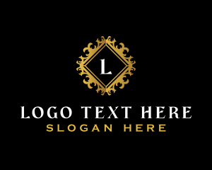 Deluxe - Elegant Ornamental Crest logo design