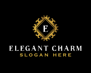 Elegant Ornamental Crest logo design